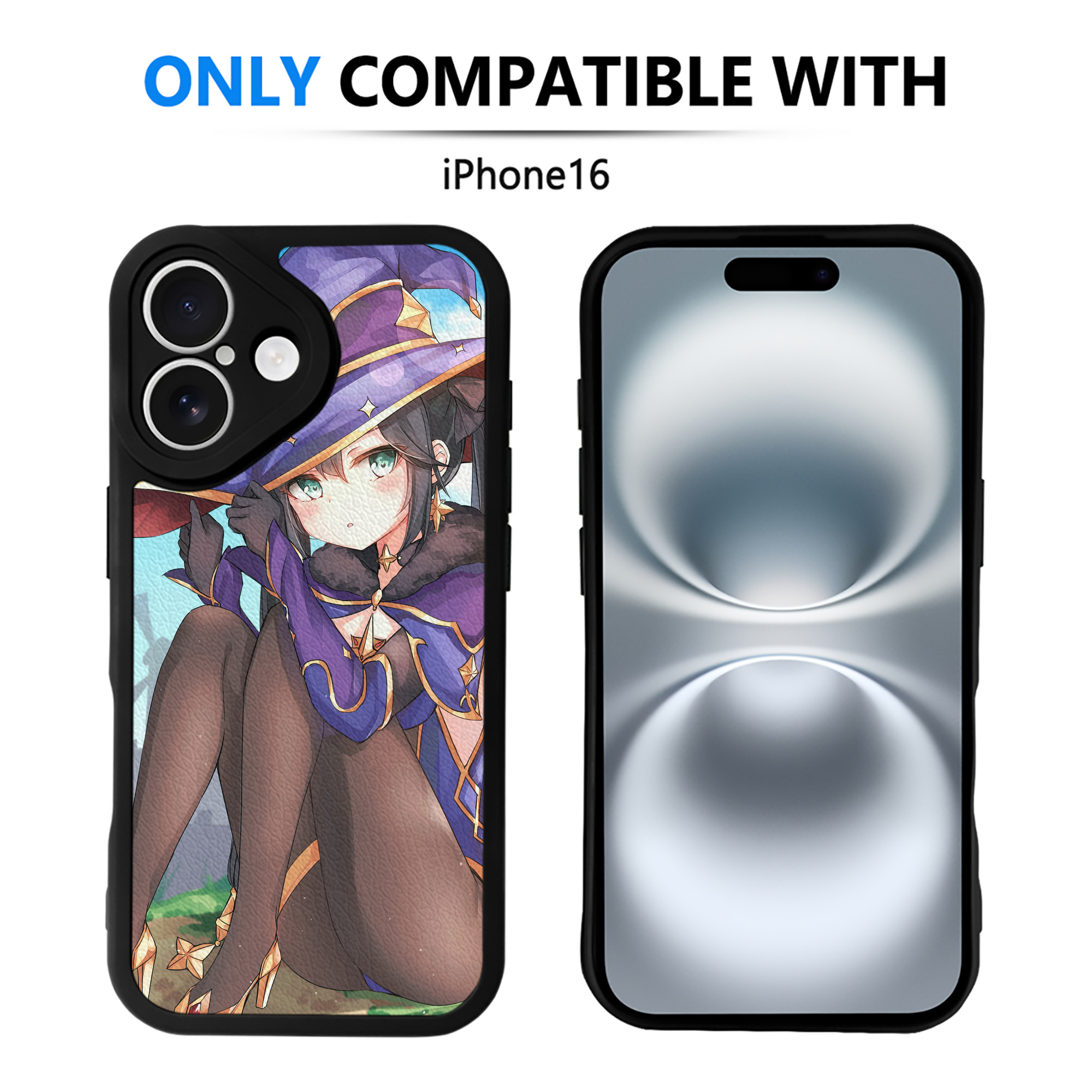 げんし神 genshin 【iPhone 16シリーズ対応】シリコンスマホケース（レザー調） 材質：シリコン